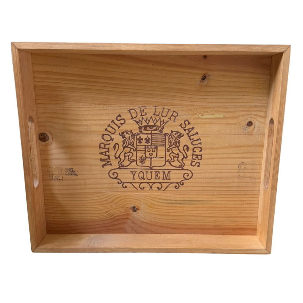Weinkisten-Servicetablett "Marquis de Lur Saluces - Yquem" - Unikat