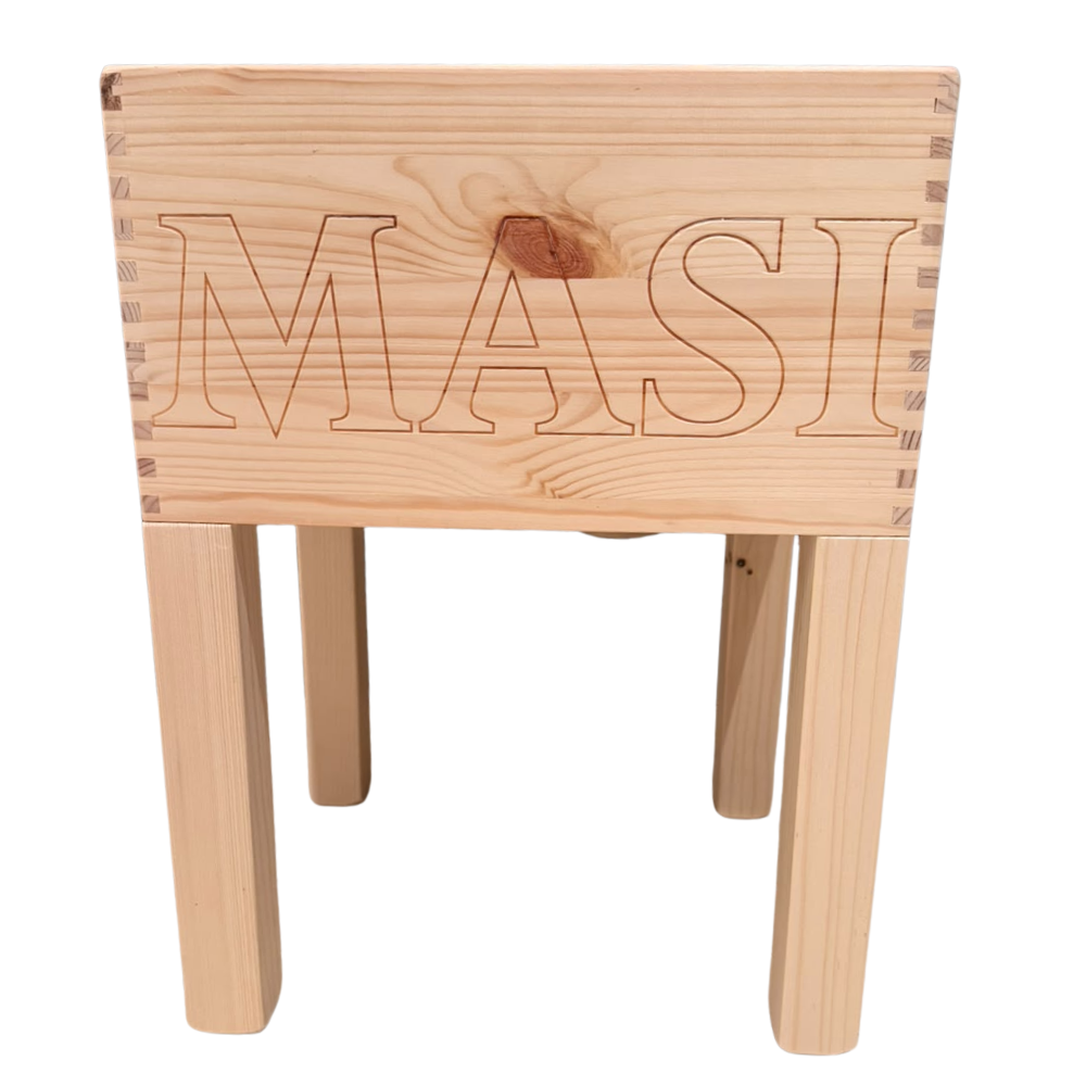 Weinkisten-Hocker "MASI" - Unikat