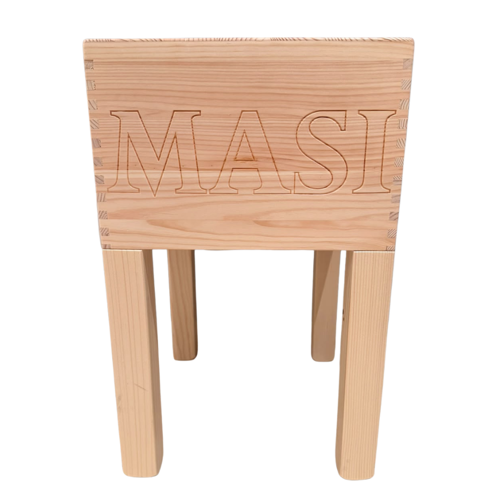 Weinkisten-Hocker "MASI" - Unikat