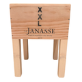 Weinkisten-Hocker "LA JANASSE" - Unikat