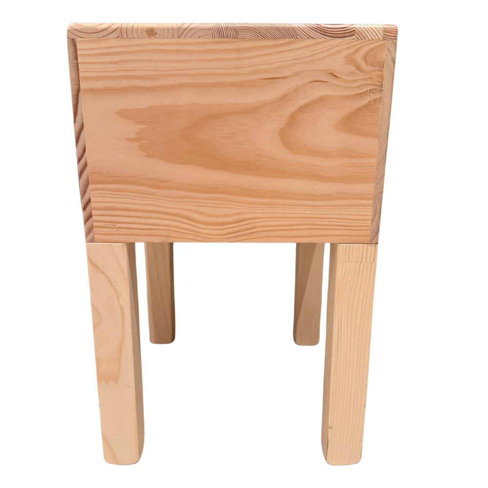 Weinkisten-Hocker "LA JANASSE" - Unikat