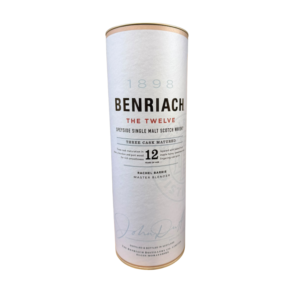 Gratis abzugeben! Leere BENRIACH - The twelve Dose
