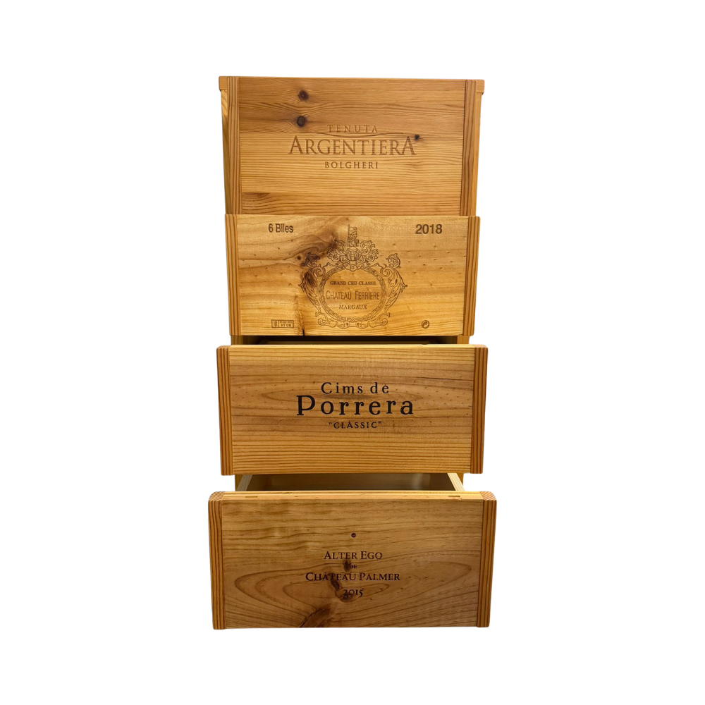 Gestell aus Weinkisten – rustikal & einzigartig