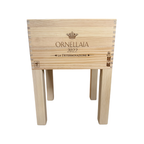 Weinkisten-Hocker "ORNELLAIA 2022" - Unikat