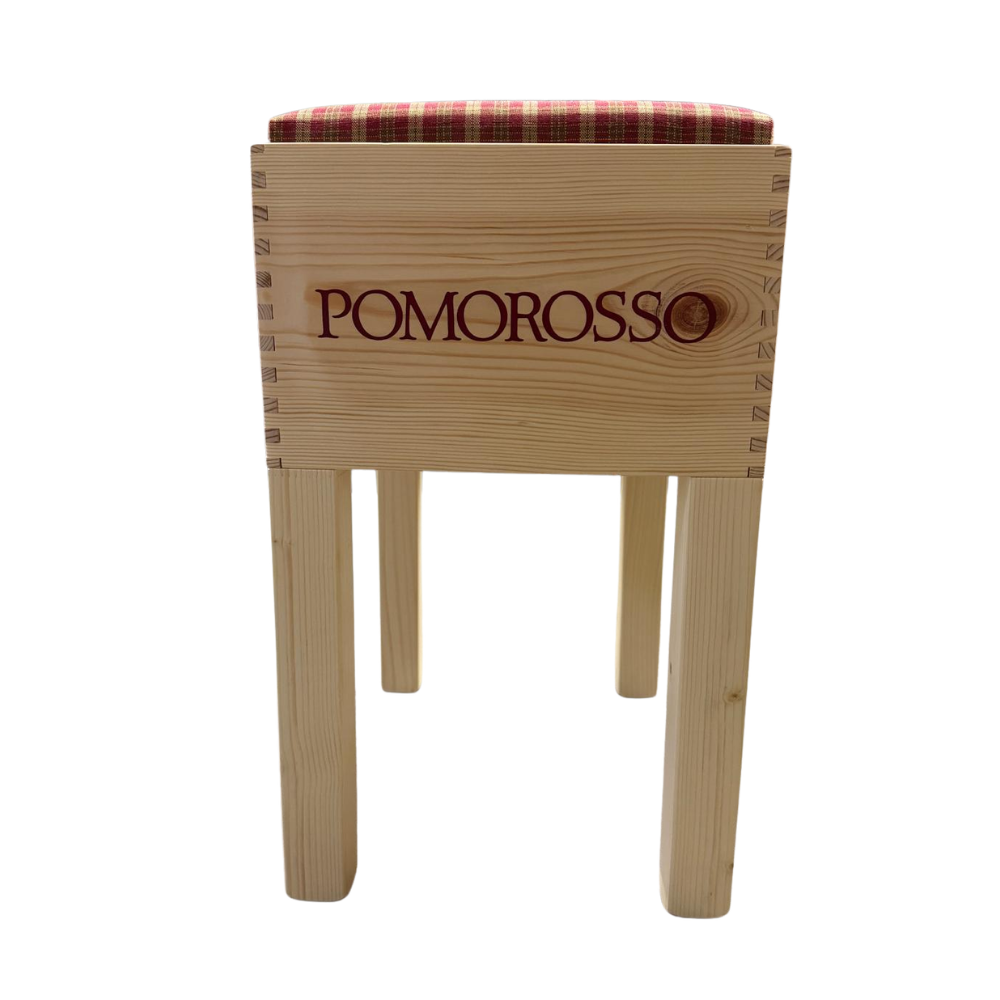 Weinkisten-Hocker "COPPO-CANELLI" - Unikat
